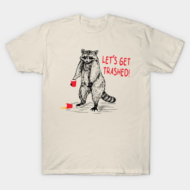 TRASHED RACCOON T-Shirt by toddgoldmanart